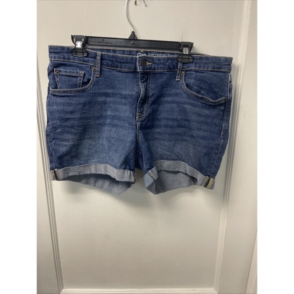 GAP Pants - GAP Jean Shorts Girlfriend Women's Size 12/31 Dark Wash